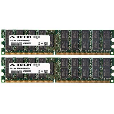 A-Tech 8GB (2x4GB) RAM for Dell PowerEdge 2800, 2850, 6950, M605, M805, M905, R300, R805, R905, SC1425, SC1435, T300, T605 | DDR2 667MHz ECC RDIMM PC2-5300 2rx4 Registered DIMM Server Memory Kit