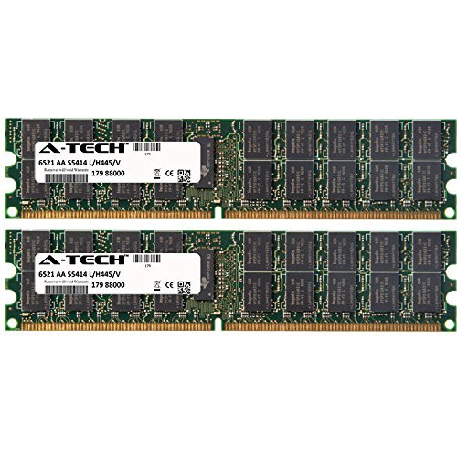 A-Tech 8GB (2x4GB) RAM for Dell PowerEdge 2800, 2850, 6950, M605, M805, M905, R300, R805, R905, SC1425, SC1435, T300, T605 | DDR2 667MHz ECC RDIMM PC2-5300 2rx4 Registered DIMM Server Memory Kit