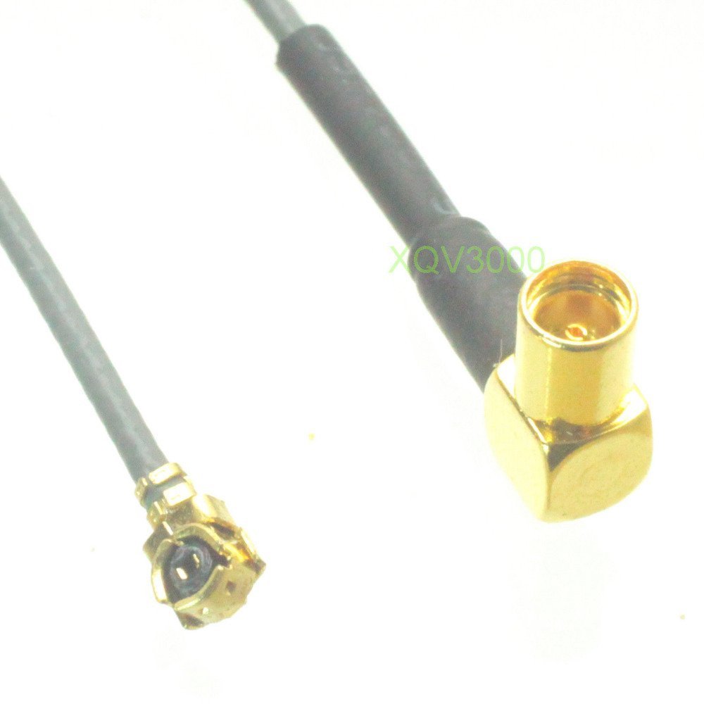 IPX U.FL Female 1.13mm 8inch RF Pigtail MMCX Female Jack pin Right Angle Cable Quick USA Shipping