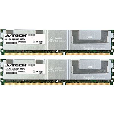 A-Tech 8GB Kit (2 x 4GB) Server RAM for HP Compaq Workstation xw6400, xw6600, xw8400, xw8600 | DDR2 667MHz PC2-5300F ECC Fully Buffered DIMM Server Memory Kit