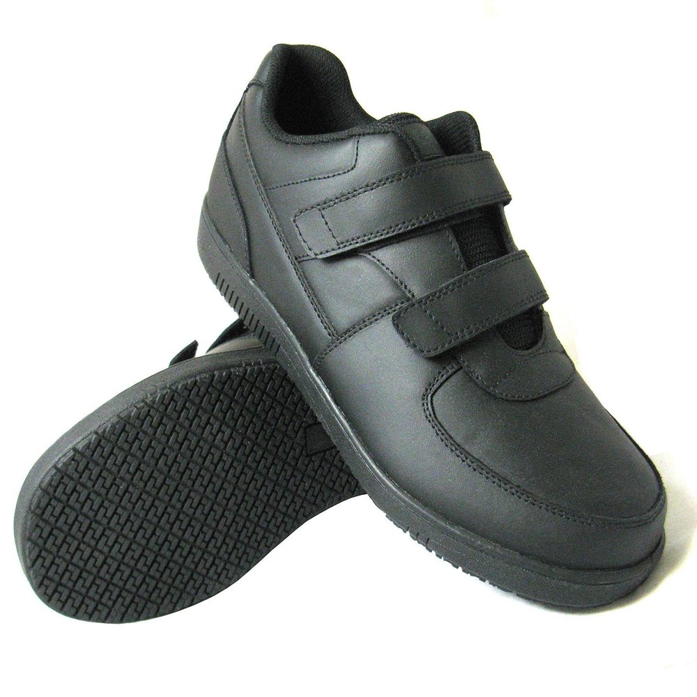 GENUINE GRIP 230-10.5W Shoes,Women,Hook-and-Loop,Black,PR