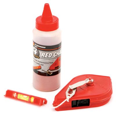 Performance Tool W5512 3-Piece Chalk Line Reel Set