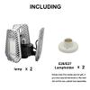 LZHOME 2-Pack Deformable LED Garage Ceiling Lights, 9000 Lumens, 82W CRI 80, Adjustable Shop Lighting (No Motion Activated) view 4