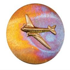 Airplane Vintage DC-3. Made in The USA Gift Quality Bling personalizes Smartphones, cellphones, Cases etc. Good Luck Charm, Lucky Charm, Amulet and Touchstone Best Gift 2015 Under $15