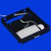 RAISING ELECTRONICS 1U Rack Mount Sliding Keyboard Tray Cantilever for Server Data Network Rack view 2