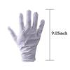 LUCKY SLD 10Pairs White Cotton Gloves Large Size for Art handling Crafting Coin Jewelry Silver Inspection view 2