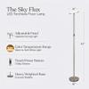 Brightech Sky Flux Dimmable LED Floor Lamp Super Bright Floor Lamp with 3 Light Modes for Living Room, Office Torchiere Standing Touch-Lamp, Tall Torch Lamp for Bedroom & Reading - Nickel view 3