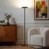 Brightech Sky LED Floor lamp, Torchiere Super Bright Floor Lamp for Living Room Decor & Office - Dimmable, Tall Standing Lamp with Warm Light for Bedroom & Reading - Bronze view 2