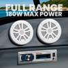 BOSS Audio Systems MCK632WB.6 Marine Boat Bluetooth Stereo & 6.5 Inch Speakers - No CD DVD Player, AM/FFM Radio Receiver Head Unit, Dipole Antenna view 3