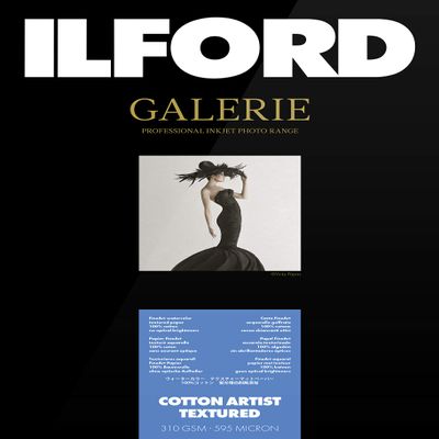 ILFORD 2004053 GALERIE Prestige Cotton Artist Textured - 13 x 19 Inches, 25 Sheets