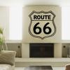 Route 66 Retro Road Sign Wall Decal Sign Landmark Travel You Can Choose The Color You Want (Large,Black) view 1