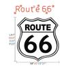 Route 66 Retro Road Sign Wall Decal Sign Landmark Travel You Can Choose The Color You Want (Large,Black) view 3