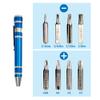SWATOM 8 in 1 Mini Screwdriver Set Small Screwdrivers Pen Magnetic Repair Tools EDC Compact Precision Gadgets for Computer Eyeglasses Daily Home Improvement Use (Blue) view 2