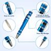 SWATOM 8 in 1 Mini Screwdriver Set Small Screwdrivers Pen Magnetic Repair Tools EDC Compact Precision Gadgets for Computer Eyeglasses Daily Home Improvement Use (Blue) view 3