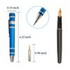 SWATOM 8 in 1 Mini Screwdriver Set Small Screwdrivers Pen Magnetic Repair Tools EDC Compact Precision Gadgets for Computer Eyeglasses Daily Home Improvement Use (Blue) view 4