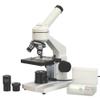 AmScope - M102C-PB10 40X-1000X Biological Compound Microscope with Prepared and Blank Slides for Student and Kids view 1
