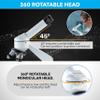 AmScope - M102C-PB10 40X-1000X Biological Compound Microscope with Prepared and Blank Slides for Student and Kids view 4