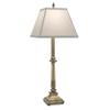 Stiffel 30 Inch High Burnished Brass Buffet Lamp view 1