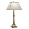 Stiffel 30 Inch High Burnished Brass Buffet Lamp view 2