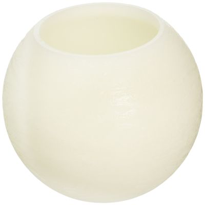 EcoGecko 6 Inches Wax MoonSphere LED Flameless Candle with 5 Hour Timer (87002)