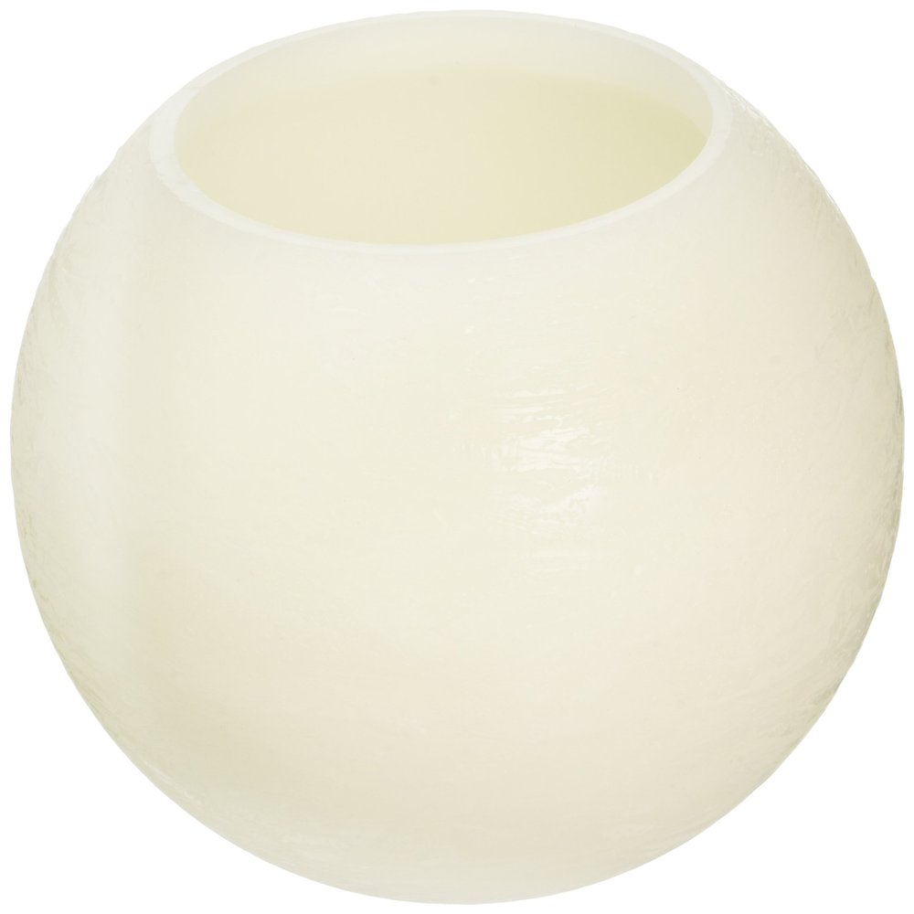 EcoGecko 6 Inches Wax MoonSphere LED Flameless Candle with 5 Hour Timer (87002)