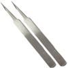 JEWEL TOOL (2 Pack) 4.25" Non-Magnetic Tweezers with Fine Tips | Extra Fine Point | Great For Electronics, Watch, Jewelry Repair view 1