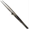 JEWEL TOOL 6.25" Nickel Plated Tweezers | Straight Pointed Tips | Steel Tweezers | Equipped With Slide Lock - Premium Precision Tool for Jewelers and Crafters view 1