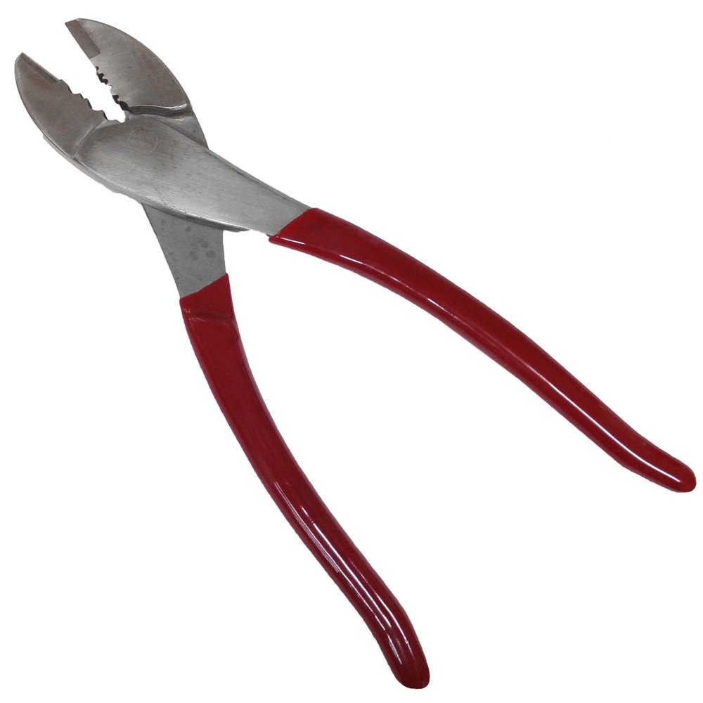 PLIER KING 10" (25.4 cm) Crimping Plier | Dual-Function Crimper & Cutter | Solid Steel | Enhanced Grip Handles