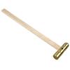 BENCH WIZARD 8.5" Brass Head Hammer | 1/2" Dome And Flat Striking Surfaces | 2.4 Ounce Hammer | Great For Shaping, Forming, and Flattening All Kinds of Metals view 1