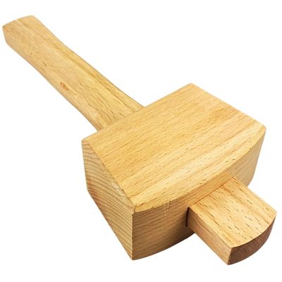 ARTESIA TOOL | Large Wooden Mallet | 2.25" (5.7 cm) x 2 7/8" (7.3 cm) Surface | For Carpentry & Masonry | Solid Wood