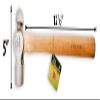 ARTESIA TOOL 14-5/8" (36.8 cm) Ball Pein Hammer | 32 oz Weight | Solid Steel Head | Genuine 12.5" (31.8 cm) Hickory Handle | Metalwork & Jewelry Making Essential Tool view 2