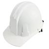 BRITEGUARD White OSHA Approved Adult Sized Hard Hat | ANSI Z89.1 Certified | Adjustable Strap for Custom Fit | Durable ABS Construction | Soft Padded Front Strap view 2