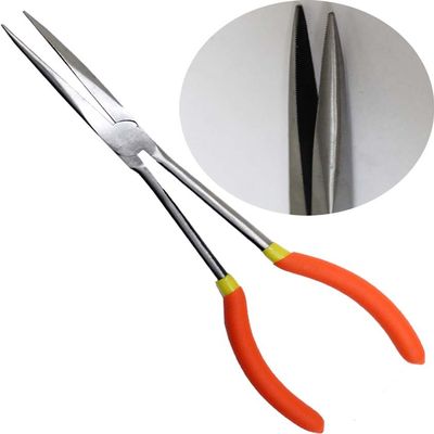 PLIER KING 11" (27.9 cm) Long Nose Pliers | Extended Reach with 3.5" (8.9 cm) Nose | Cushioned Grip | Drop Forged Durability