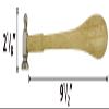 BENCH WIZARD Ballpein Chasing Hammer | 9.5" (24.1 cm) Wood Handle | 1-1/2" Flat & 7/8" Rounded Ends | Mirror-Finished Head | Jeweler's Precision Tool view 2