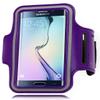 Bastex Runners Dual Armband Case for Samsung Galaxy S6 Edge - Purple Design with Key Holder view 1