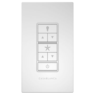 Casablanca Universal Ceiling Fan Wall Control Switch, White