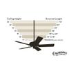 Casablanca Fan Company 99322 Downrod Sleeve for 24" Downrod, 20.5", Walnut view 2