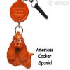 American Cocker Spaniel Dog Leather Dog Earphone Jack Accessory/Dust Plug/Ear Cap/Ear JackVANCA Made in Japan #47790 view 1
