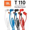 JBL T110 Pure Bass In-Ear Headphones - Blue view 2