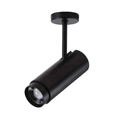 LUMINTURS Zoomable Lighting Focusing Picture Light SpotLight Wall Project Focus Lamp Beam-Angle Adjustable Fixture Light 10 watts Black Warm white