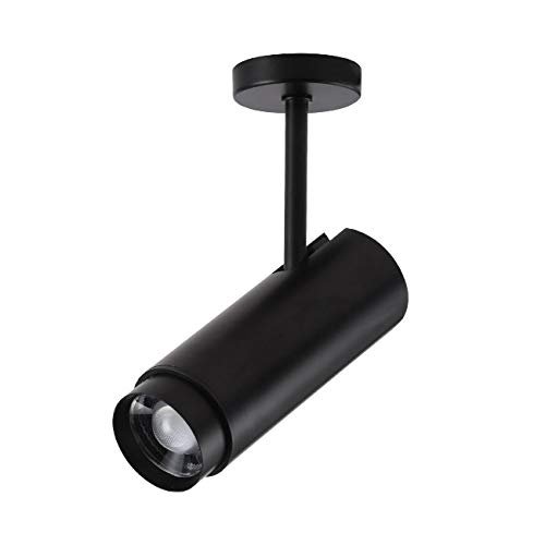 LUMINTURS Zoomable Lighting Focusing Picture Light SpotLight Wall Project Focus Lamp Beam-Angle Adjustable Fixture Light 10 watts Black Warm white