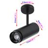 LUMINTURS Zoomable Lighting Focusing Picture Light SpotLight Wall Project Focus Lamp Beam-Angle Adjustable Fixture Light 10 watts Black Warm white view 2