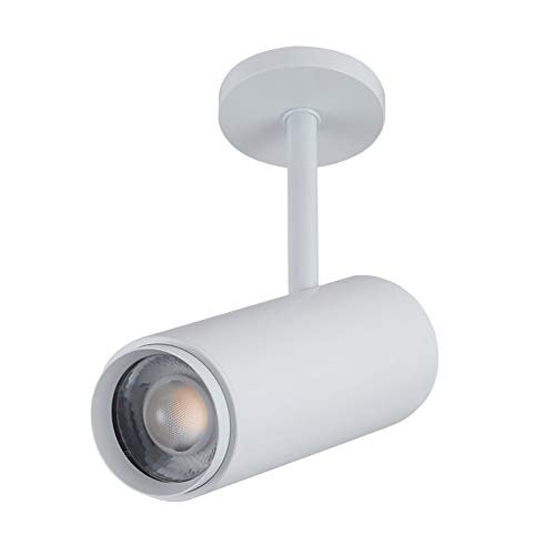 LUMINTURS Zoomable Lighting Focusing Picture Light SpotLight Wall Project Focus Lamp Beam-Angle Adjustable Fixture Light 7 watts White-Finish Warm white