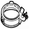 Crouse-Hinds GLS8 Malleable Iron Insulated Ground Bushing With Aluminum Lug 3 Inch view 1