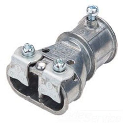 Bridgeport Mighty-Merge 4157-DC Conduit Combination Coupling, 3/4 in, for Use with EMT/AC/MC and FMC, Die Cast Zinc