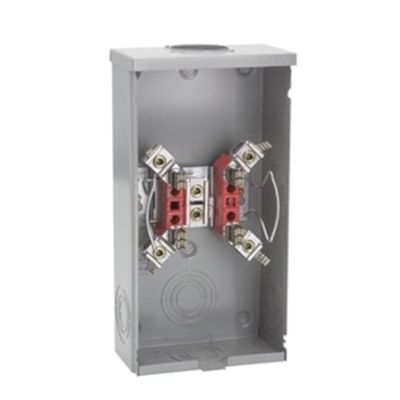 Milbank U7021-RL-TG-KK-RGE 1 Phase Ringless Meter Socket With Horn Bypass 4 Jaw 1 Position 200 Amp