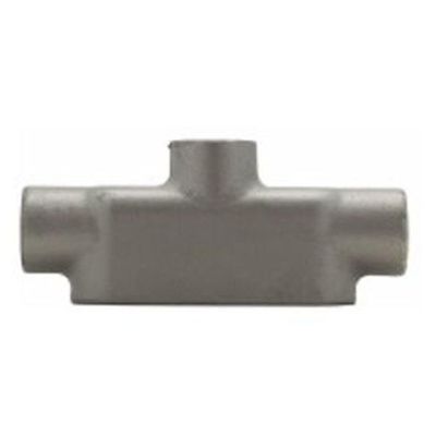 Crouse-Hinds TB28 Type TB Conduit Body, 3/4 in Hub, 8, Feraloy Iron Alloy, Electro Galvanized