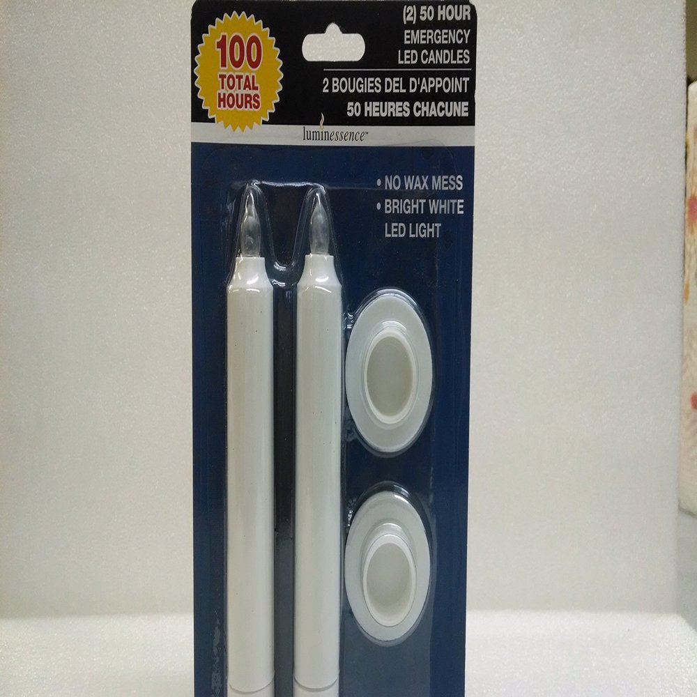 Luminessence LED Candle, Flickering Flame, 100 Hours of Use