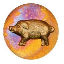 Lucky Wild Boar. Made in The USA Gift Quality Bling personalizes Smartphones, cellphones, Cases etc. Good Luck Charm, Lucky Charm, Amulet and Touchstone Best Gift 2015 Under $15