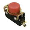 GC Electronics 35-830 Momentary Snap Action Switch with Red Button Actuator, SPDT, 15A 125/250VAC, .250 QC Terminals, Panel Mount Frame view 1